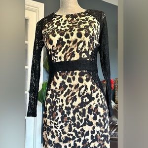 Leopard-Print Sheath Dress